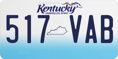 KY license plate 517VAB