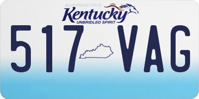 KY license plate 517VAG