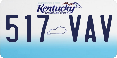 KY license plate 517VAV