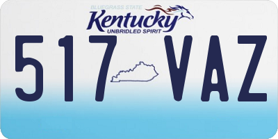 KY license plate 517VAZ