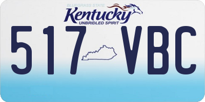 KY license plate 517VBC