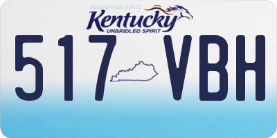 KY license plate 517VBH
