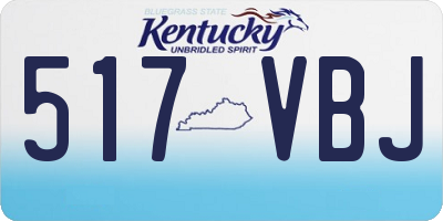 KY license plate 517VBJ
