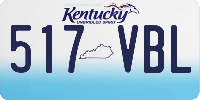 KY license plate 517VBL