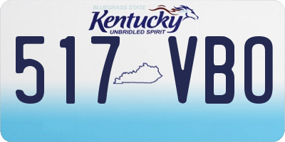 KY license plate 517VBO