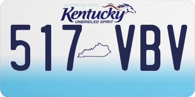 KY license plate 517VBV