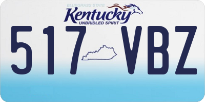 KY license plate 517VBZ