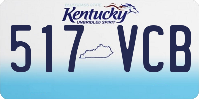 KY license plate 517VCB