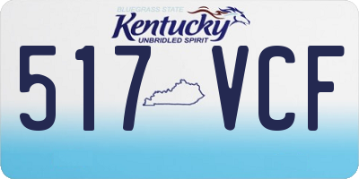 KY license plate 517VCF