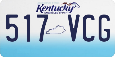 KY license plate 517VCG