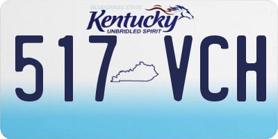 KY license plate 517VCH