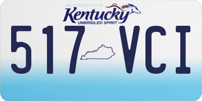 KY license plate 517VCI