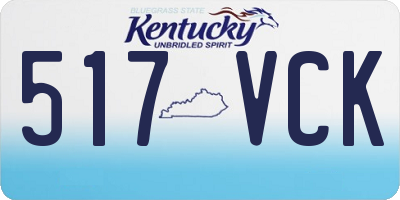 KY license plate 517VCK