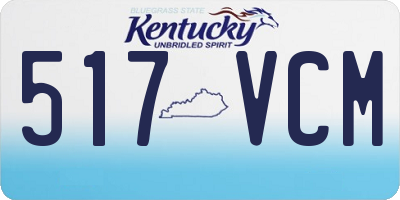 KY license plate 517VCM