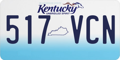 KY license plate 517VCN