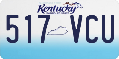 KY license plate 517VCU