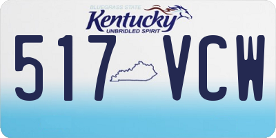 KY license plate 517VCW