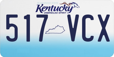 KY license plate 517VCX
