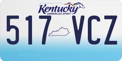 KY license plate 517VCZ