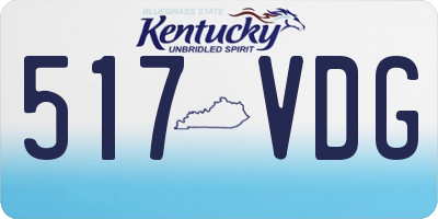 KY license plate 517VDG