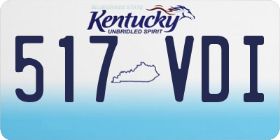 KY license plate 517VDI