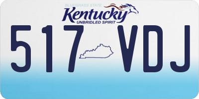 KY license plate 517VDJ