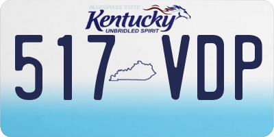 KY license plate 517VDP