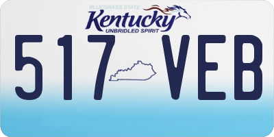 KY license plate 517VEB