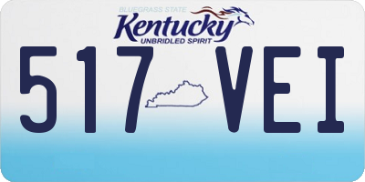 KY license plate 517VEI