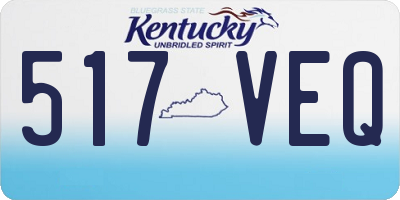 KY license plate 517VEQ