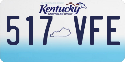 KY license plate 517VFE