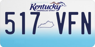 KY license plate 517VFN