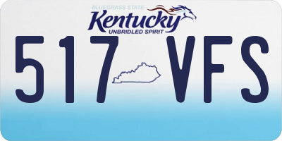 KY license plate 517VFS