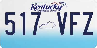 KY license plate 517VFZ