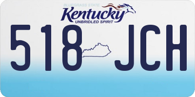 KY license plate 518JCH