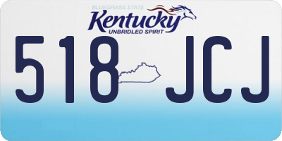 KY license plate 518JCJ