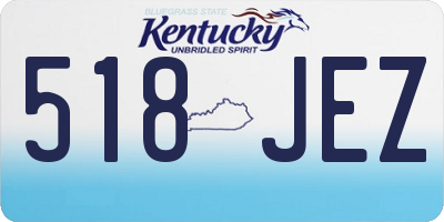 KY license plate 518JEZ