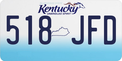 KY license plate 518JFD