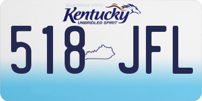 KY license plate 518JFL