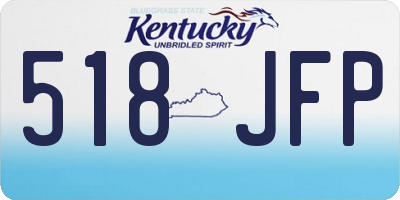 KY license plate 518JFP