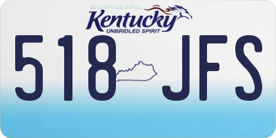 KY license plate 518JFS