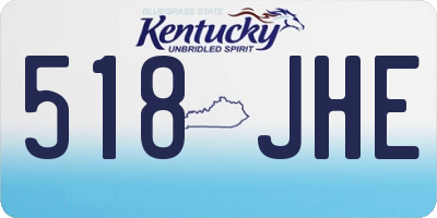 KY license plate 518JHE