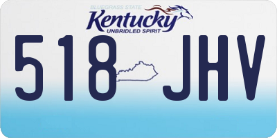 KY license plate 518JHV