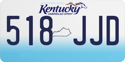 KY license plate 518JJD