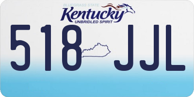KY license plate 518JJL