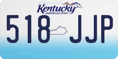 KY license plate 518JJP