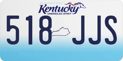 KY license plate 518JJS