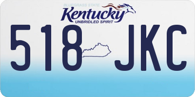 KY license plate 518JKC