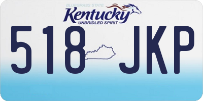 KY license plate 518JKP