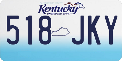 KY license plate 518JKY